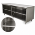 Thumbnail image #4 for Advance Tabco Special Value Economy Flat Top Open Base Work Table with Mid-Shelf, 108