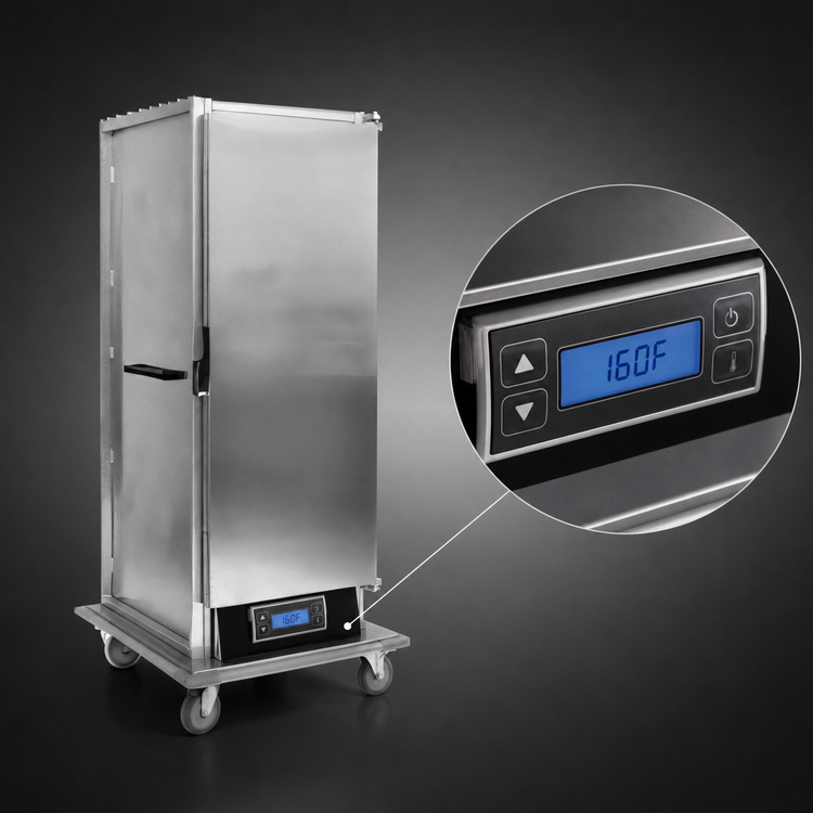 Product image #4 for Panco Full-Size Narrow Non-Insulated Heated Holding Cabinet with Solid Door