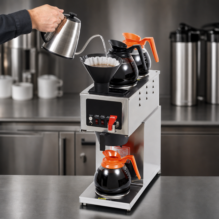 Product image #4 for Bloomfield Integrity Single Automatic Fill Decanter Brewer with 3 Warmers and Hot Water Faucet, 120V