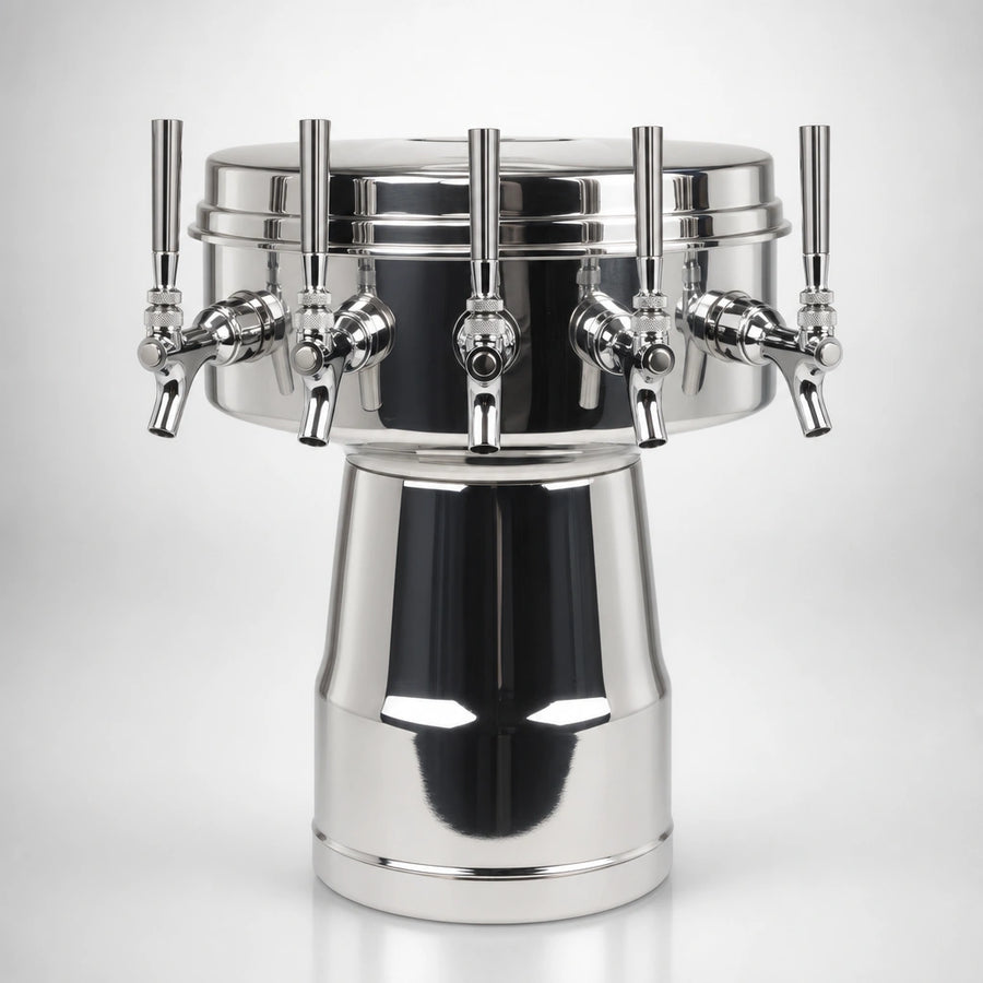 Five Stainless Steel Faucets