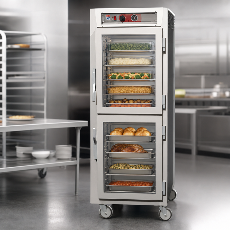 Product image #4 for Metro C5 6 Series Full-Height Pass-Thru Heated Holding Cabinet with Dutch Double-Pane Tempered Glass Doors