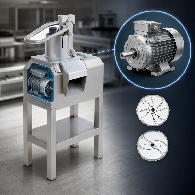 Product image #4 for Robot Coupe CL60E Floor Model Commercial Vegetable Preparation Machine with Pusher Feed Head