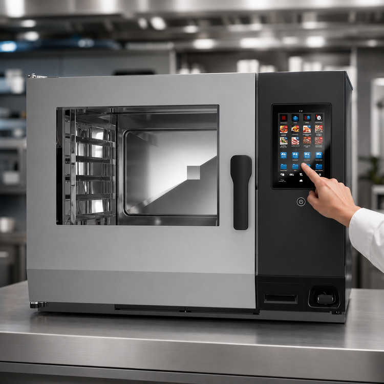 Product image #4 for Lainox Naboo 5.0 Gas Combi Oven with Direct Steam, Touch Screen Controls, 6 x 2/1 GN / 12 x 1/1 GN