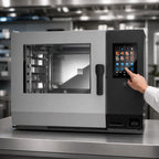 Thumbnail image #4 for Lainox Naboo 5.0 NAG062B Gas Combi Oven with Direct Steam, Touchscreen Controls, 6 x 2/1 GN / 12 x 1/1 GN, Stand-Mount