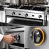 Thumbnail image #4 for Jade Range Supreme JHP-848-F Floor Model 48 Inch Gas Hot Plate with 8 Open Burners