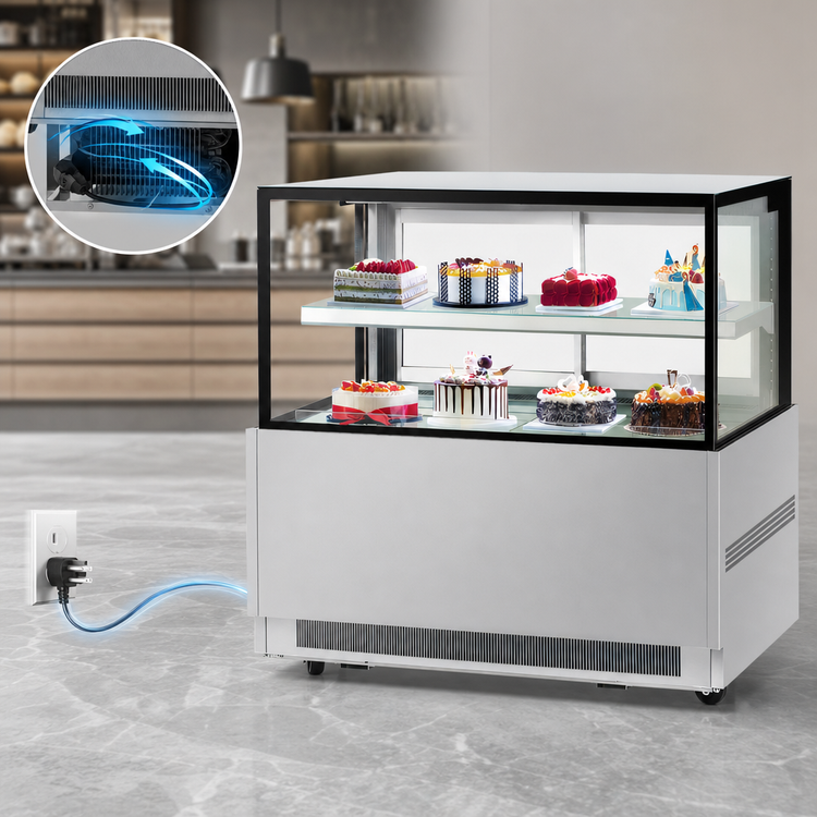 Product image #4 for Turbo Air TBP60-46NN-S Refrigerated Full-Service Bakery Display Case, 59-Inch Straight Glass, 15.7 Cu. Ft.
