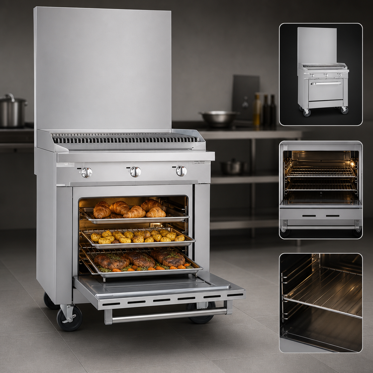 Product image #4 for Southbend Platinum 32-Inch Heavy Duty Gas Range with Charbroiler and Convection Oven