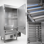 Thumbnail image #4 for Town Equipment MasterRange SM-36-R-SS-P 36-Inch Propane Smokehouse with Right-Hinged Door, Insulated Cabinet and Stainless Steel Front/Sides