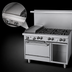 Thumbnail image #4 for Garland US Range U-Series 48-Inch Gas Restaurant Range with 6 Open Burners, 12-Inch Griddle, and Standard Oven