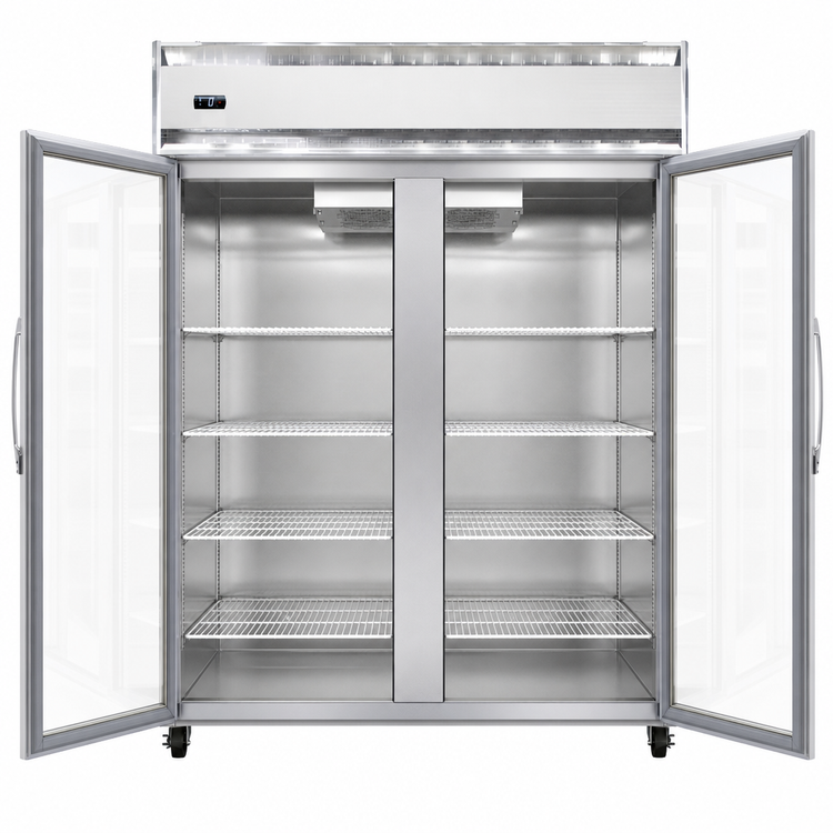 Product image #4 for Continental Refrigerator 2FENSSGD Extra-Wide Two-Section Reach-in Freezer with Full-Height Glass Doors, 50 cu. ft.
