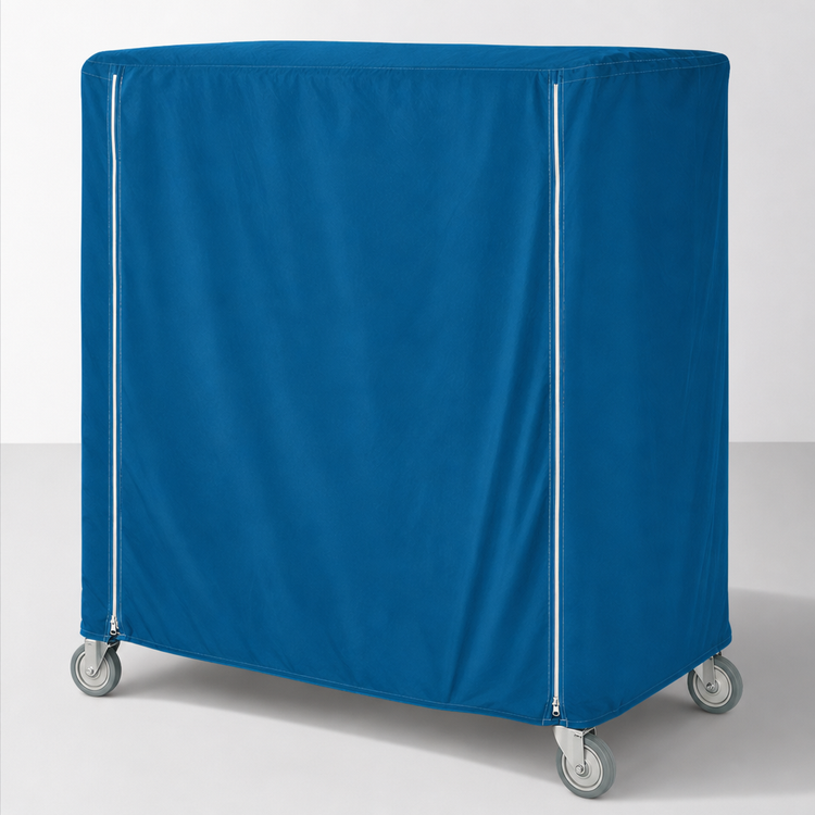 Product image #4 for Metro Mariner Blue Nylon Queen Mary/Banquet Cart Cover, 72 x 24 x 54 Inches