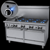 Thumbnail image #4 for Garland GFE Starfire Pro 60-Inch Gas Restaurant Range with 8 Open Burners, 12-Inch Griddle, and 2 Standard Ovens