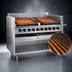 Thumbnail image #4 for Magikitch'n 24-Inch Floor Model Radiant Gas Charbroiler with Open Cabinet Base