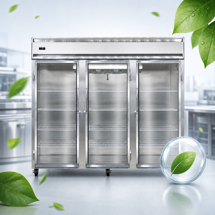 Product image #4 for Continental Refrigerator 3FENSAGD 82-1/4"W Three-Section Extra-Wide Reach-In Display Freezer