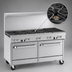 Thumbnail image #4 for Southbend Ultimate 60-Inch Commercial Gas Range with 6 Open Burners, 24-Inch Charbroiler, and 2 Cabinets