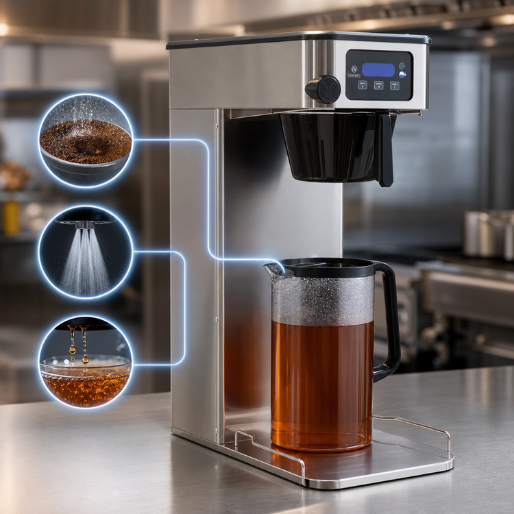 Product image #4 for BUNN ITCB-DV Infusion Series Single Automatic Fill Tea/Coffee Brewer with Tray