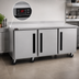 Thumbnail image #4 for Centerline 72-Inch 3-Section Compact Undercounter Worktop Freezer with Solid Doors