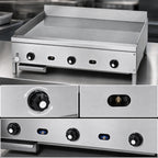 Thumbnail image #4 for Jade Range (Middleby) Supreme JGM-2472 72-Inch Gas Countertop Griddle with 1-Inch Smooth Steel Plate and Manual Controls