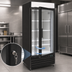 Thumbnail image #4 for Maxx Cold X-Series One-Section 16 Cu. Ft. Black Glass Door Reach-In Freezer Merchandiser