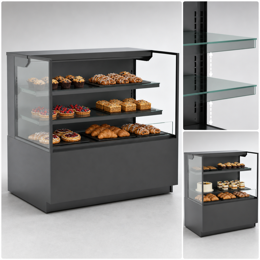Two Adjustable Glass Shelves
