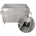Thumbnail image #4 for BK Resources Stainless Steel Cashier-Serve Counter with Sliding Doors and Door-Side Urn Trough, 72W x 30D