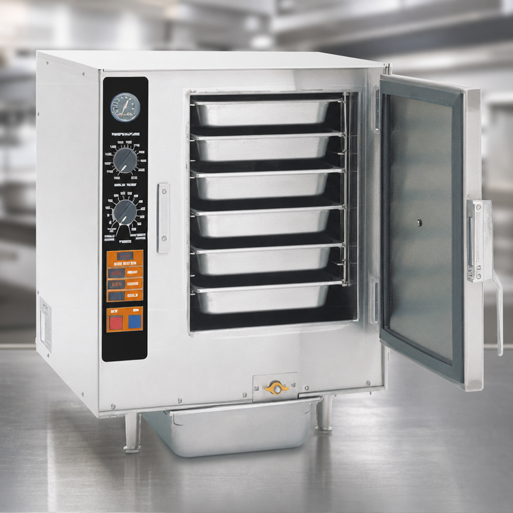Product image #4 for Groen Intek XS-240-8-1 Boilerless Connectionless Electric Countertop Convection Steamer, 6-Pan, 240V