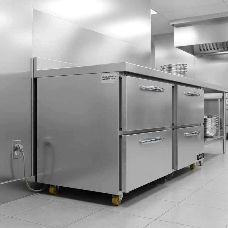Product image #3 for Continental Refrigerator DF60N-U-D Designer Line 60" Two-Section Undercounter Freezer with Drawers