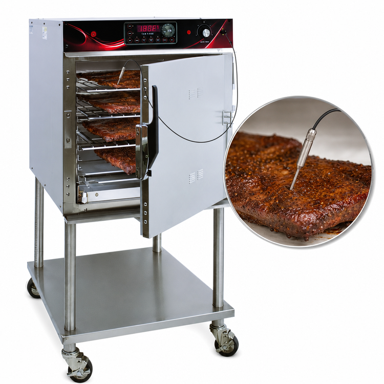 Product image #4 for Cres Cor Mobile Stainless Steel Smoker Cook/Hold Cabinet with Programmable LED Controls, 9-Rack Capacity