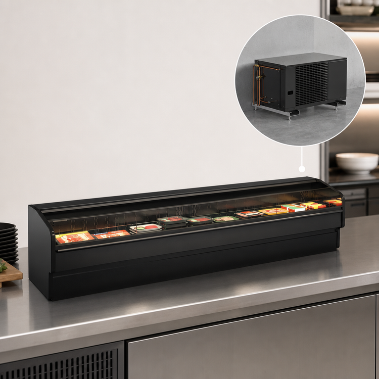 Product image #4 for Fusion® Low-Profile Countertop Refrigerated Self-Service Display Case, 51 Inch Wide, Remote DX