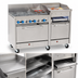 Thumbnail image #4 for Comstock-Castle Stainless Steel 60-Inch Commercial Gas Range with 2 Open Burners, 30-Inch Raised Griddle, 18-Inch Char-Broiler, and 2 Standard Ovens