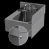 Thumbnail image #4 for Advance Tabco Riveted Right Side Splash for 21-Inch Deep Underbar Units
