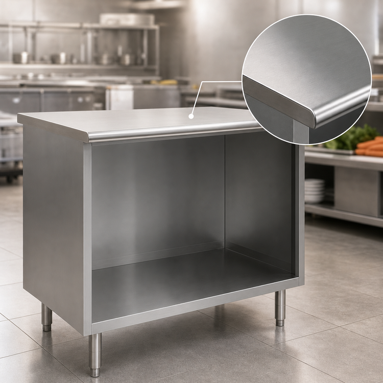 Product image #4 for Eagle Spec-Master 120-Inch x 24-Inch Open Front Cabinet Base Stainless Steel Work Table