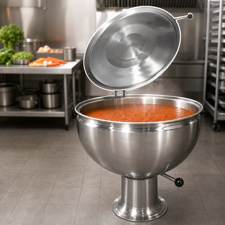 Product image #4 for Groen GPT-40 40-Gallon Direct Steam Full-Jacket Steam Kettle with Pedestal Base