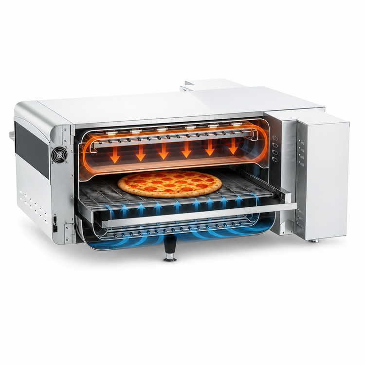 Product image #5 for Ovention Conveyor C2600 Ventless Precision Impingement Countertop Conveyor Pizza Oven with 26.5-Inch Belt