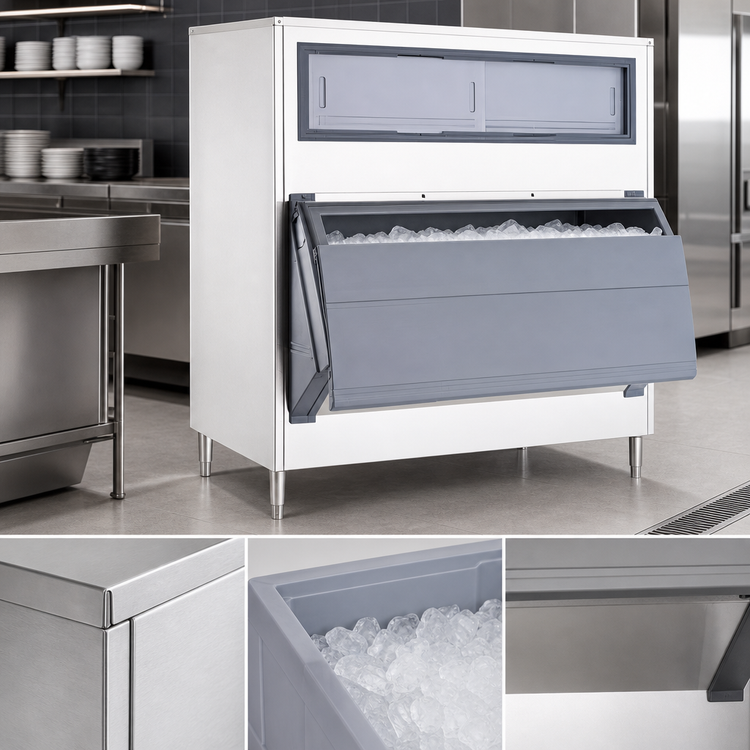 Product image #4 for Follett SmartGATE SG1080S-60 Upright Single Door Ice Storage Bin, 1080 lb. Capacity