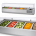 Thumbnail image #5 for Turbo Air E-Line Countertop Refrigerated Salad Prep Table with Clear Hood, 60-1/4 Inch, 7 x 1/4 Size Pan Capacity