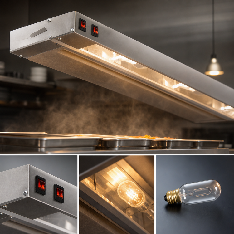 Product image #4 for Eagle RedHots 72-Inch Single Lighted Strip Heat Lamp with Remote, High Watt, 208V
