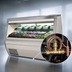Thumbnail image #4 for Howard-McCray 95-Inch Remote Deli Meat & Cheese Double Duty Service Case, Stainless Steel, LED