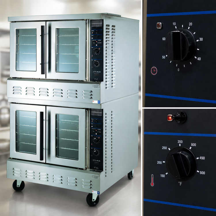 Product image #4 for Lang Strato Series Gas 2-Deck Bakery-Depth Convection Oven with Solid State Controls