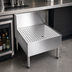 Thumbnail image #4 for CHOICE Underbar Stainless Steel Beer Drainer with Lowered Work Surface, 24