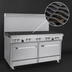 Thumbnail image #4 for Southbend Ultimate 60-Inch Gas Restaurant Range with 8 Open Burners, Standard Oven and Cabinet Base