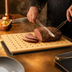 Thumbnail image #4 for TableCraft Versa-Tile Natural Perforated Single-Well Carving Station Template