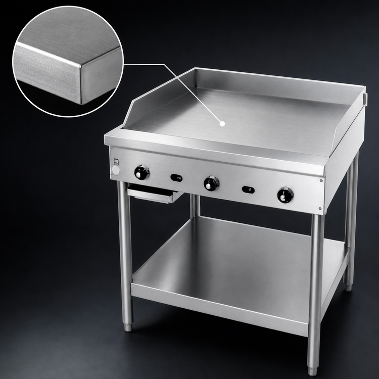 Product image #4 for Jade Range Supreme JGT-2436-F 36" Thermostatic Gas Floor Model Griddle