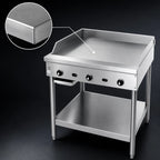 Thumbnail image #4 for Jade Range (Middleby) Supreme JGT-2436-F 36-Inch Natural Gas Thermostatic Floor Griddle with 1-Inch Smooth Steel Plate