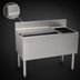 Thumbnail image #4 for Glastender 36-Inch Underbar Combo Ice Bin/Cocktail Unit with Right Bottle Well, 67-Lb Ice Capacity