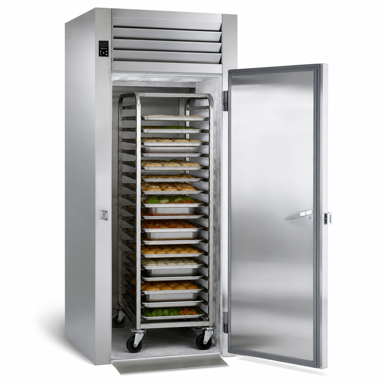 Product image #4 for Traulsen Spec-Line Remote Roll-In Freezer, One-Section, Full-Height Doors, Stainless Steel, Standard Depth