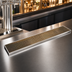Thumbnail image #4 for Micro Matic Stainless Steel Surface Mount Drip Tray Trough with Perforated PVD Brass Screen, 51 Inch x 8 Inch