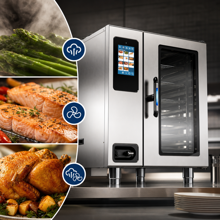Product image #4 for Alto-Shaam Prodigi PRO 10-10G Boiler-Free Gas Countertop Combi Oven/Steamer, 11 Pan Capacity