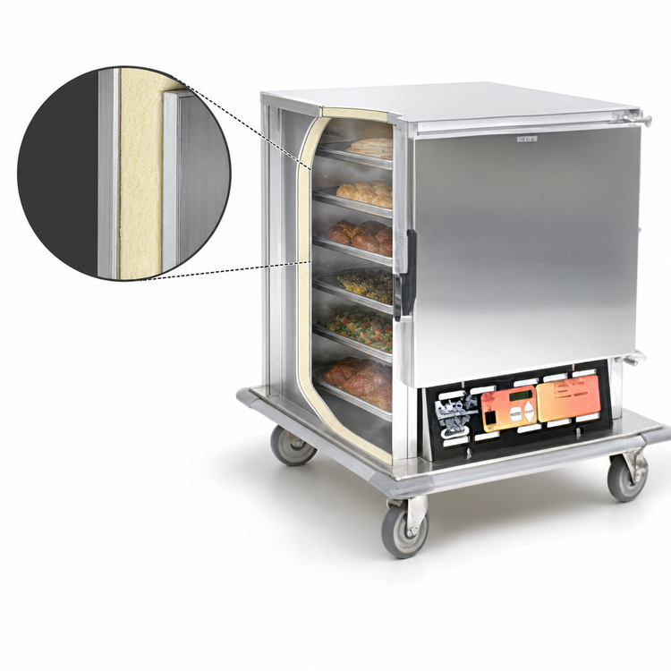 Product image #4 for Panco HPHNLSI-RA2.25 Half-Size Insulated Heated/Proofing Holding Cabinet with Polycarbonate Door