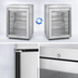 Thumbnail image #4 for Hoshizaki Compact 24-Inch Undercounter Glass Door Reach-In Refrigerator, 3.87 Cu. Ft., Self-Contained Rear-Mounted, Stainless Steel